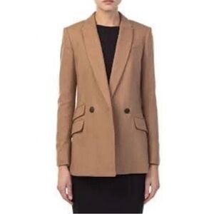 Rag & Bone Camel Blazer Double Breasted Wool Blend sz 10